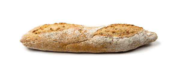 Homemade Freshly Baked Traditional Bread Isolated