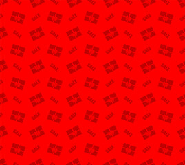 Abstract. Sale and discount pattern seamless. Black friday sale background. Vector.