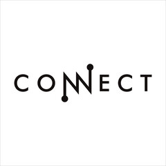 Connect Logo Design Template. Creative Connecting Data.