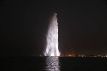 The King Fahd Fountain in Red Sea, Jeddah, Saudi Arabia