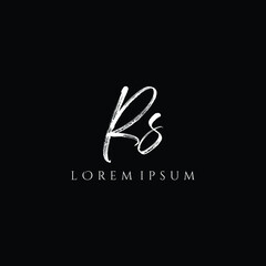 Obraz premium Letter RS luxury logo design vector