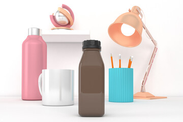 Obraz na płótnie Canvas Juice Bottle Desktop