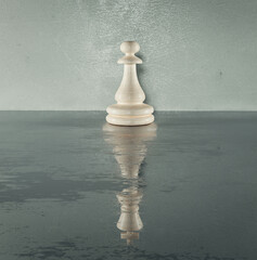 Chess mindset concept - obrazy, fototapety, plakaty