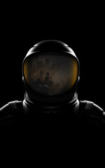 Astronaut dark portrait