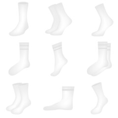 Socks set, icon, stock vector, logo isolated on a white background. Illustration
