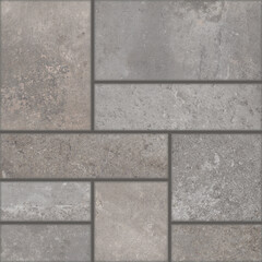 geometría de cemento, adoquín  