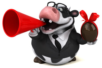 Fun cow - 3D Illustration