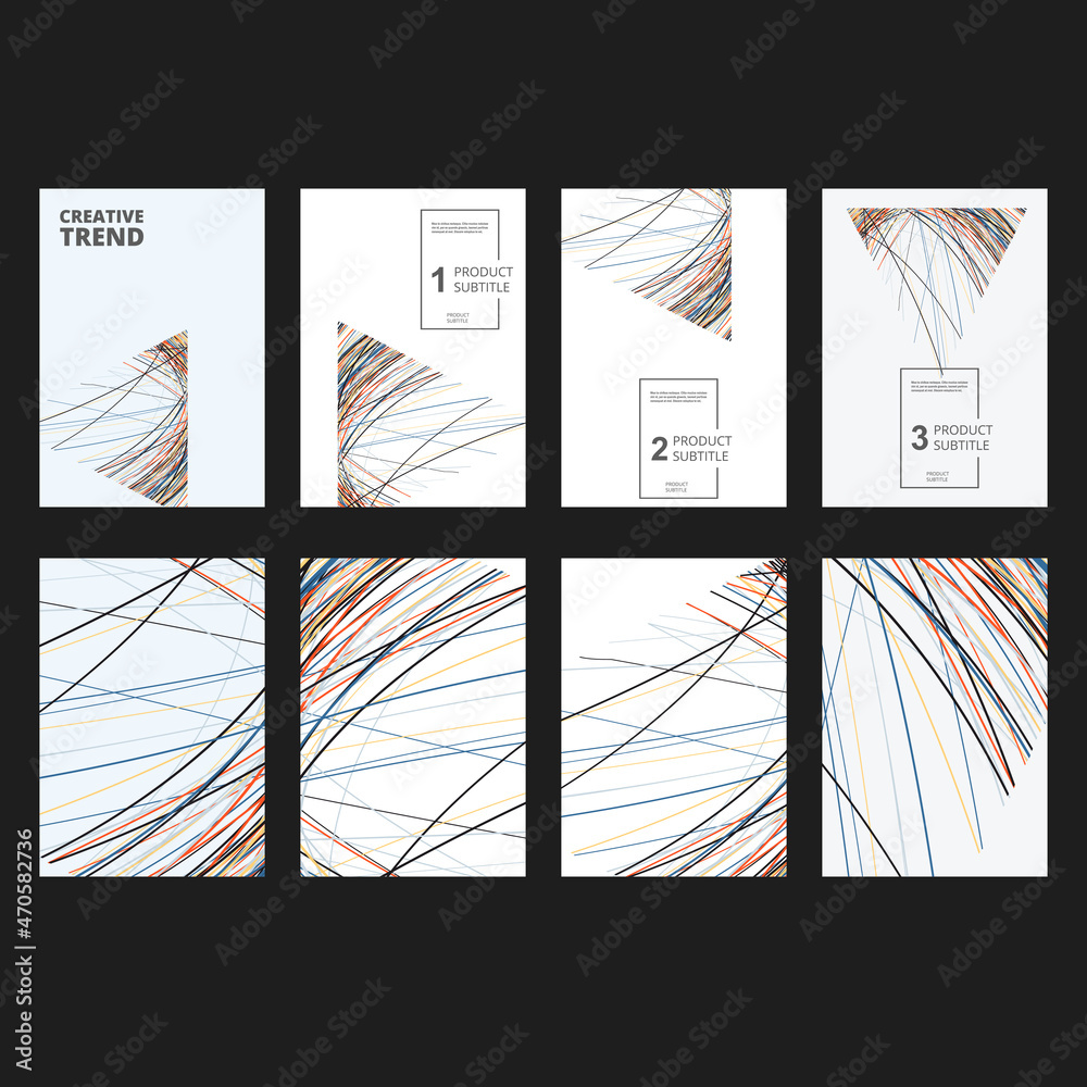 Poster Geometry lines triangular shape. Abstract modern template illustration
