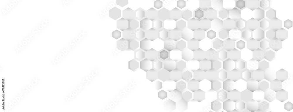 Poster Abstract pattern hexagons. Vector creative minimalistic design background