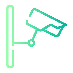 security camera gradient icon