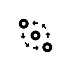 Data Transform icon in vector. Logotype