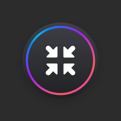 Obraz premium Restore Down - UI Icon