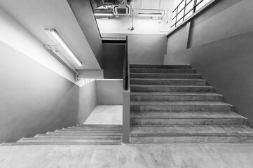 Interior view of empty stairway