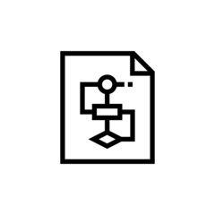 Algorithm icon in vector. Logotype