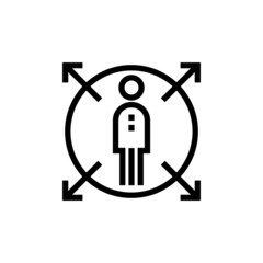 User Behavior Prediction icon in vector. Logotype