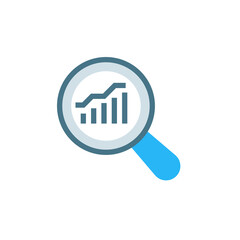 Statistical Analysis icon in vector. Logotype