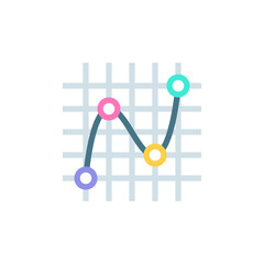 Statistical Analysis icon in vector. Logotype