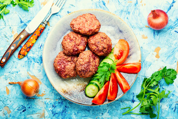 Homemade steamed meatballs