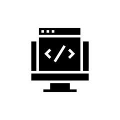 Programming icon in vector. Logotype