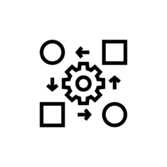 Data Synchronization icon in vector. Logotype