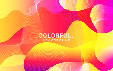 Abstract Gradient colorful shapes background. Fluid Shapes composition