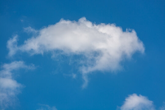 White fluffy Cloud with Beautiful blue sky