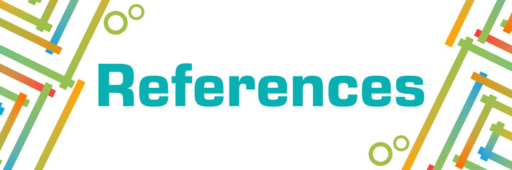 References Colorful Squares Borders Elements Horizontal 