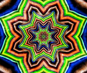 Computer generated abstract colorful fractal artwork