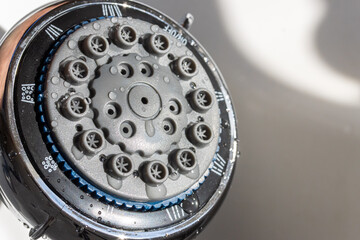 A shower head with water jet option