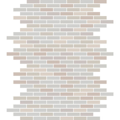 Realistic pattern. Seamless vertical pattern, grey brick wall on white background. Colorful background. Gray brick texture. Border, frame for any text.