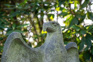 Eagle of the german empire on a soldier cemetary called 
