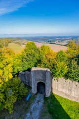 Fototapeta na wymiar Spätsommerliche Entdeckungstour durch das wunderschöne Grabfeld vor den Toren Frankens - Thüringen