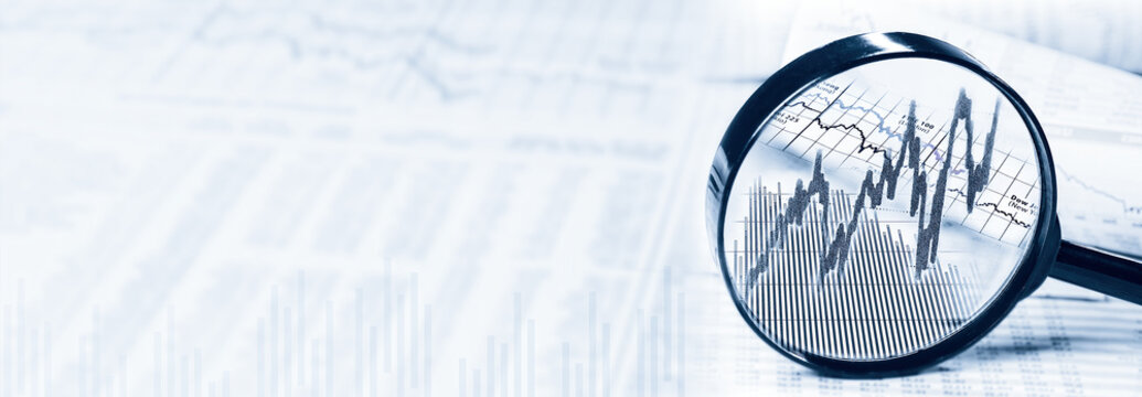 Technology background with matrix and skyline