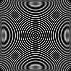 Concentric rings pattern with 3D illusion effect.