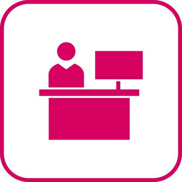 Reciption Glyph Round Corner Vector Icon Design