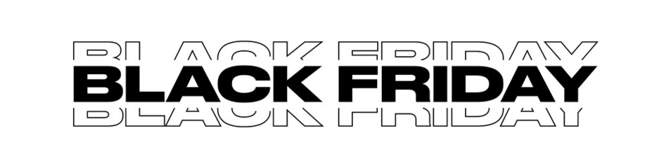 Black Friday Modern Text Banner