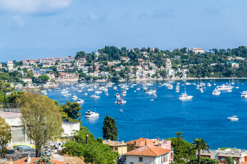 Côte méditerranéenne entre La Turbie et Nice sur la Côte d'Azur en France.	