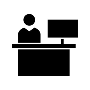 Reciption Glyph Vector Icon Design