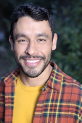 Fototapeta premium Handsome man with beautiful smile representing diversity
