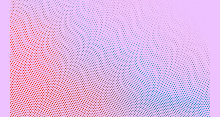 Halftone gradient background. Vibrant trendy texture, with blending colors. Cover design template. 3d network design with particles. Can be used for advertising, marketing, presentation.