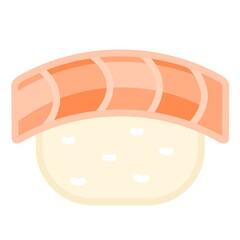 Vector illustration of Japanese food - sushi