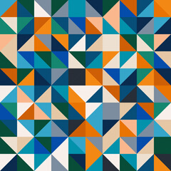 Fototapeta premium Geometric pattern backdrop. Cool colorful trendy design
