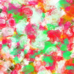 Fototapeta na wymiar Abstract Background Impressionist Pink Green Neon White