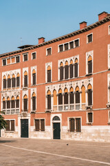 Naklejka premium Traditional italian architecture in Venice Italy