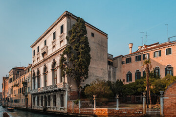 Traditional italian architecture in Venice Italy