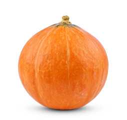 Orange pumpkin isolated on white background.
