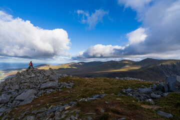 Mountain climbing in Snowdonia National Park, North Wales