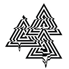 Glitch distorted geometric shape . Minimal art design . Noise destroyed  logo . Trendy defect error shapes . Glitched effect .vector 