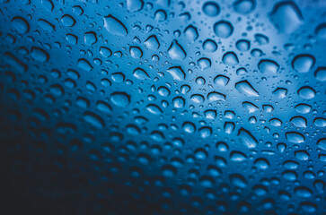 drops of water on the glass window
