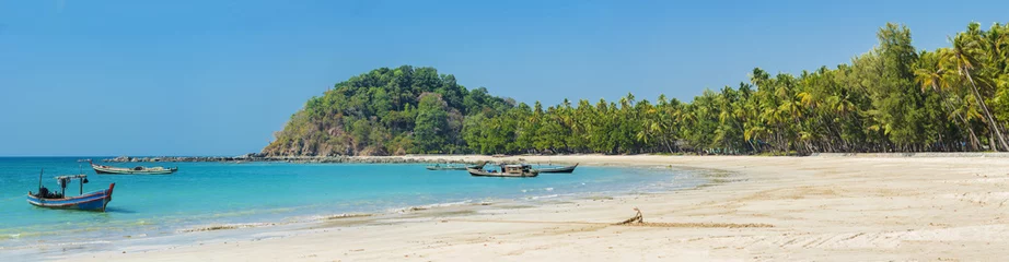 Foto op Plexiglas Ngapali Beach panorama in Myanmar © Fyle